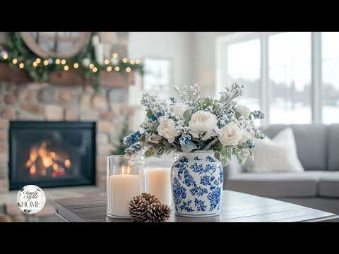 Fresh BLUE AND WHITE WINTER Styling Ideas That You Will Want to Try in Your Space After the Holidays