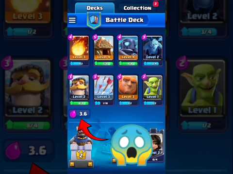 3.6 elixir deck battle #clashroyale #supercell #shorts