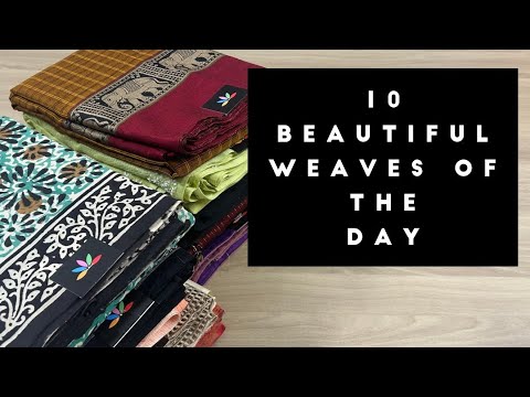 Detailed Video - 10 Beautiful Weaves of the Day | Shop on www.fabk.in #fabksarees #weavesofindia