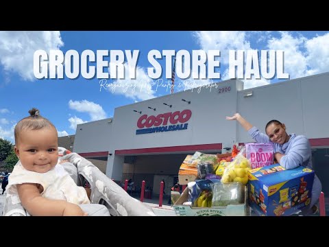 VLOG: Costco Haul + Restocking My Pantry  & Refrigerator