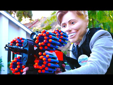 Nerf War: Donald Trump Vs Hillary Clinton