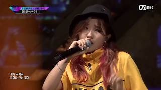 Jeon Soyeon impeccable breath control (Unpretty Rapstar 3 Elimination Battle ep 3 vs. Ha Joo Yeon)