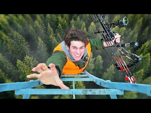 Deer Hunting from World’s Tallest Tree Stand!