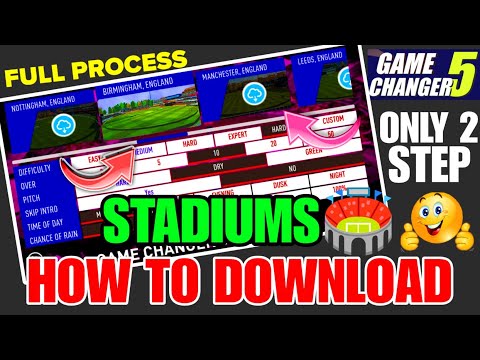 How To Download Stadium In Game Changer 5, How To Use Squad Editor, Game Changer 5 V3 Download Link