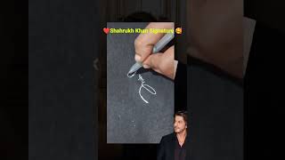 Shahrukh khan signature #srk #shorts #srkvideos