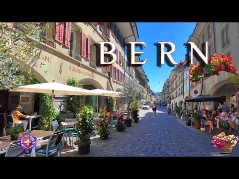 BERN SWITZERLAND ✨ Historical City Center Walking tour / Market Square 4K HDR