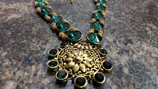 DIY Easy Stone Necklace/ Kundan Stones