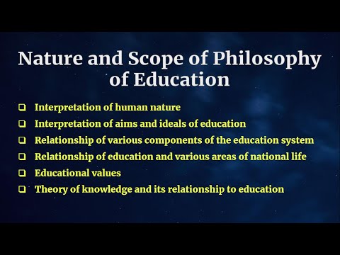 "Nature and Scope of Philosophy of Education" #NatureandScope #PhilosophyOfEducation #BEdNotes