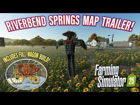 RIVERBEND SPRINGS MAP PREVIEW ON FARMING SIMULATOR 25!! LOADS OF NEW VISUALS!