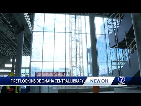 Walkthrough of new Omaha Central Public Library before construction is finished