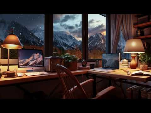 Chill Snowy Vibes ❄️ Cozy Study Time 📚 Lofi Hip Hop Mix [Beats To Unwind / Focus To]