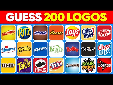 Guess The Snack Logo in 1 Second! | 200 Famous Logos | Logo Quiz