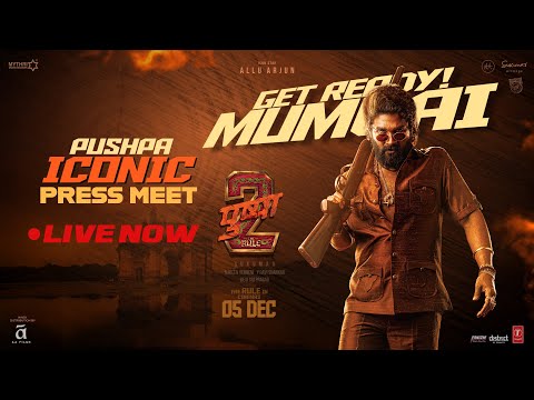 Pushpa Iconic Press Meet In Mumbai Live | Allu Arjun | Sukumar | Rashmika Mandanna