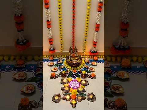 Diwali Decoration Idea/ Urali Decor #diwali #shorts #ytshorts #urali #diya #rangoli #diwalidecor