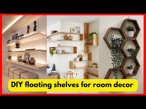 DIY floating shelves for room decor