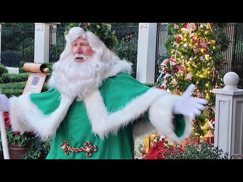 A Busy Christmas Eve In EPCOT World Showcase & After Dark Celebration Florida Holiday Decorations