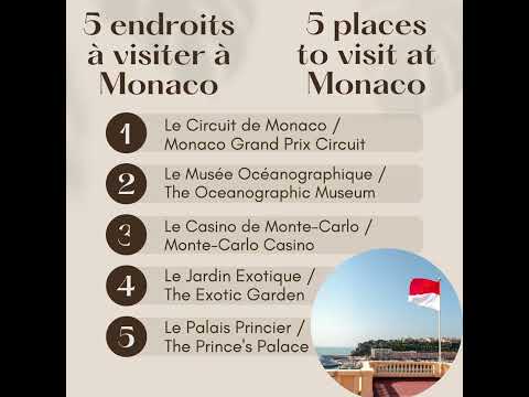 5 places to visit at Monaco with Dip Monaco / 5 endroits à visiter à Monaco avec Dip Monaco