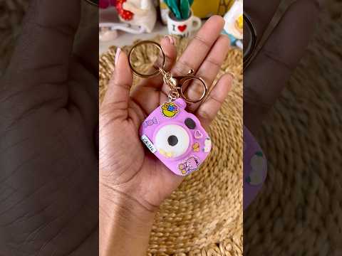 Camera key chain #clay #diykeychain #camerakeychain #shorts