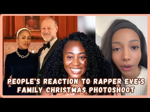 Rapper Eve's Family Christmas Photoshoot Sparks Reaction Online - Must Watch