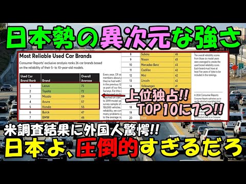 【海外の反応】米国であるデータが公表され大きな話題に！！圧倒的な強さを見せた日本に外国人驚愕！！