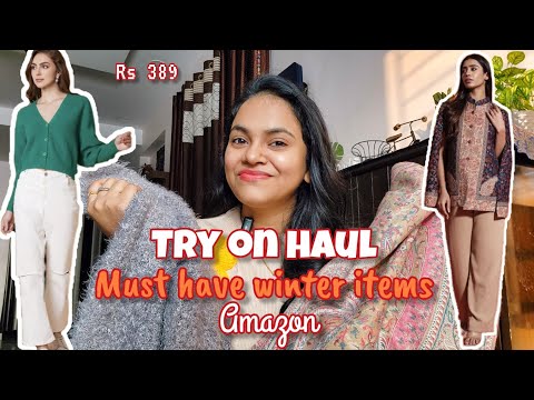 Winter must haves haul || Amazon Winter essentials #haul @@amazonfashionin #winterhaul