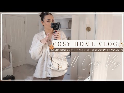 COSY HOME VLOG | JUGGLING TWINS, COSY PANCAKES & HOME ORGANISE!