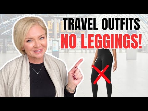 7 Comfortable Travel Outfits Without Leggings! For Women over 50