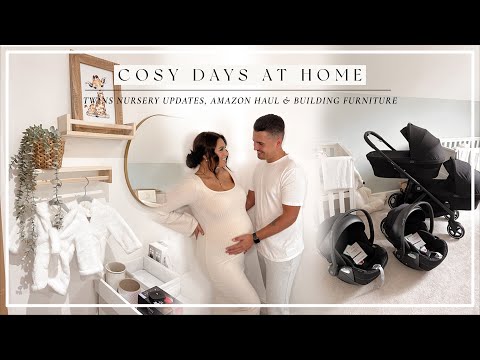 COSY DAYS AT HOME | Twins Nursery Update, Amazon Haul & Building Furniture!