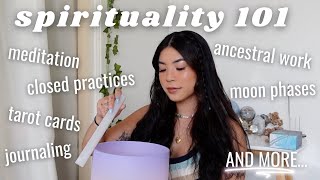 ULTIMATE BEGINNER'S GUIDE TO SPIRITUALITY // meditation, tarot, ancestral work, journaling, + more