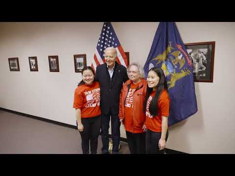 President Biden Meets With UAW Members | Biden-Harris 2024