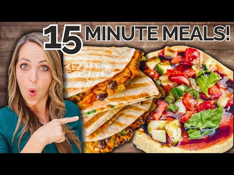 Healthy Vegan Recipes I Make in 15 Minutes or Less!