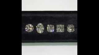 1 carat Round Brilliant, Oval, Cushion, Princess, Asscher cut Diamonds Shape Comparison