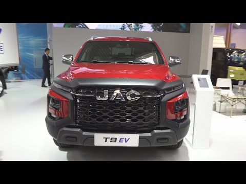 JAC T9 EV Red Pickup Truck (2025) Exterior and Interior