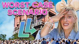 Disney World Lightning Lane Challenge: WORST Case Scenario | Hollywood Studios Holiday Crowds, Tips