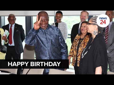 WATCH | Ramaphosa celebrates 72nd birthday in Brazil's Rio de Janeiro ahead of G20 summit