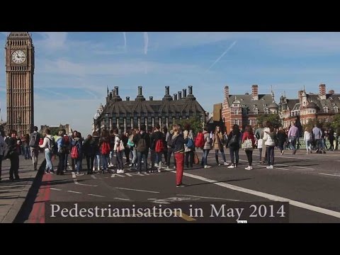 Westminster Bridge urban landscape design and pedestrianisation - TfL consult on cycle lanes