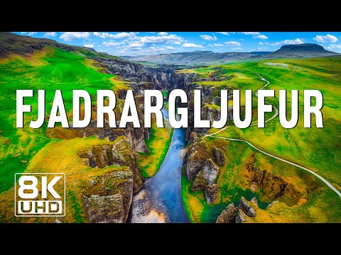 Fjadrargljufur 8K – Iceland’s Majestic Canyon of Stunning Natural Beauty