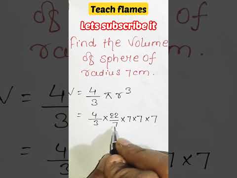 volume of sphere with formula