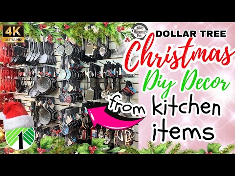 Christmas Crafts using kitchen items | Dollar Tree Christmas DIY