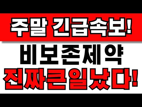 [비보존제약 주가전망] 주주님들 필수시청! 앞으로 이렇게 대응하세요