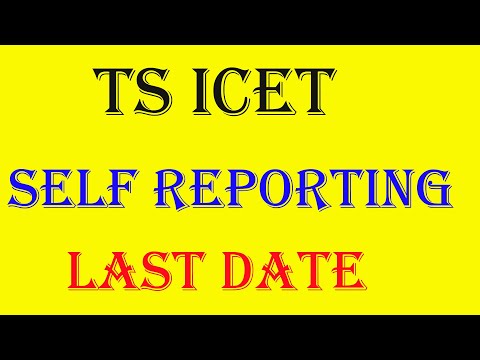 TS ICET 2021 SELF REPORTING LAST DATE