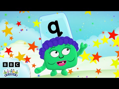 Alphablock Q is a Queen! 👑 | Letter of the Week | Learn to Spell | @officialalphablocks