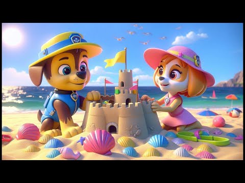 Paw Patrol Ultimate Rescue | CHASE Build Amazing Sand Castle For SKYE💥Funny Story | Rainbow 3