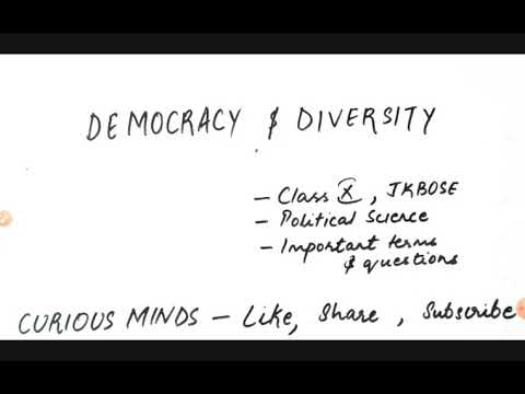 DEMOCRACY AND DIVERSITY | CHAPTER 3 | CLASS 10th | POLITICAL SCIENCE | NCERT | CURIOUS MINDS