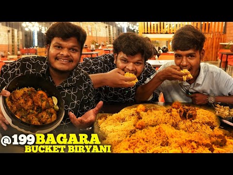 ₹199/- Only | Highest Selling Telangana Famous Bagara Bucket Biryani In Bangalore | Street Food