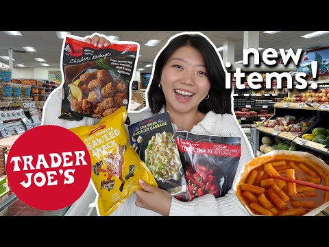 TRADER JOE'S FOOD HAUL! Trying Every NEW ASIAN Food at Trader Joe's 2023