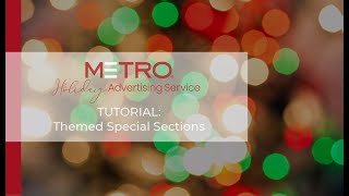 Metro's Holiday Advertising Service - Themed Special Sections