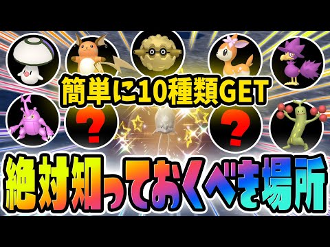 【過去最高】知らないと損する！10種類も色違いが入手できる厳選スポットを教えます！【ポケットモンスター スカーレット・バイオレット/SV】