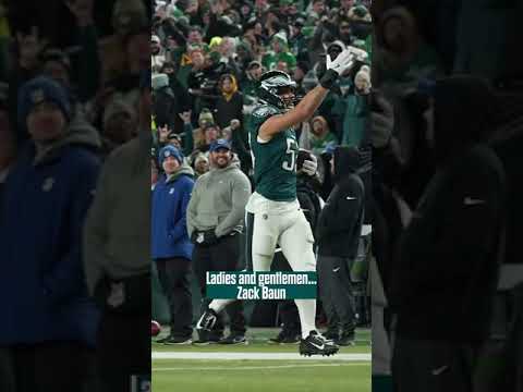 Zack Baun takes a bow after intercepting Jordan Love during the Wild Card game #shorts