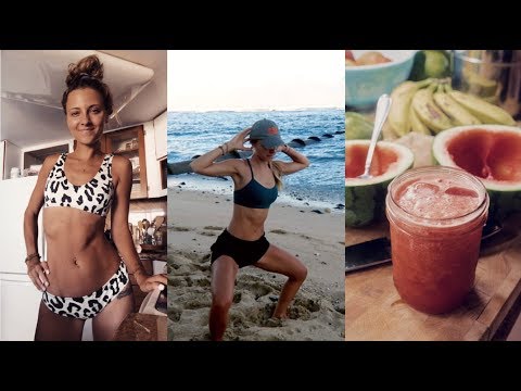 What I Eat + What Keeps my Belly Flat // 2 Day Vlog + a killer workout!